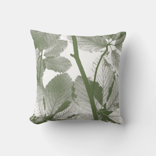 ALMOFADA FOLHAS DE ÁRVORE VERDE (Frente)