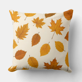 Almofada Folhas de Colheita de ouros | Travesseiro decorati