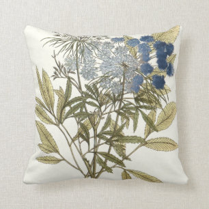 Almofada Folhas de Lacy - Flores e Verde