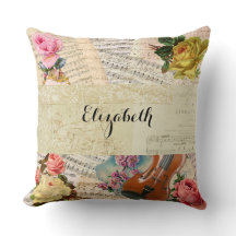 Folhas de música do vintage e arranjo floral