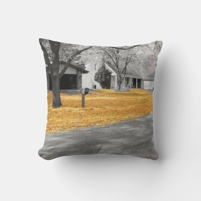 Almofada Folhas de Ouro de Verão na Índia (Frente)
