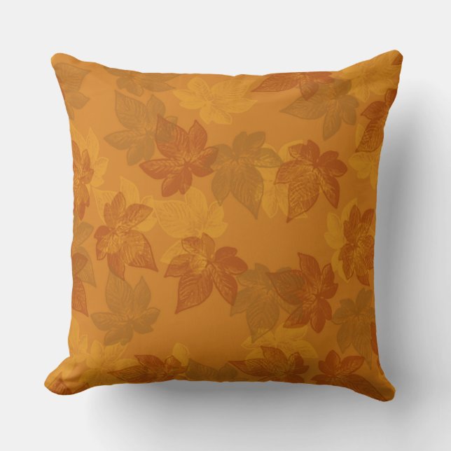 Almofada Folhas de outono sutis (Frente)