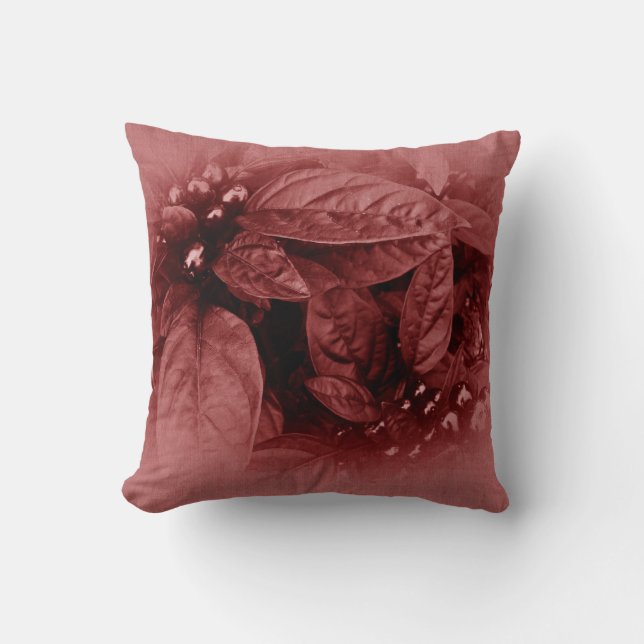 Almofada Folhas e Berries - Ruby (Frente)