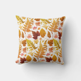 Almofada Folhas e flores modernas e elegantes do Dia das Br