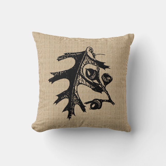 Almofada Folhas e travesseiro da bolota (Frente)