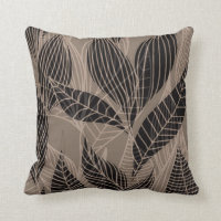 Folhas modernas pelo taupe de Cheryl Daniels |