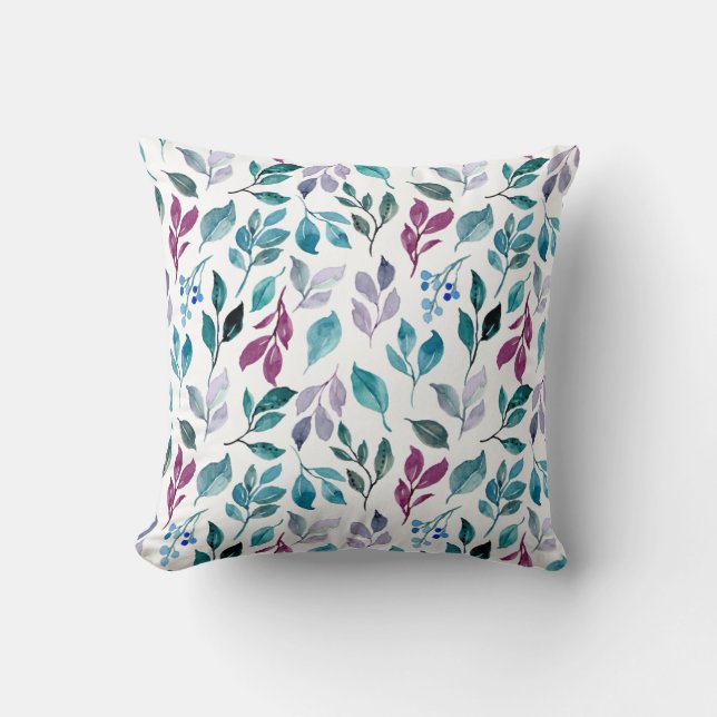 Almofada Folhas Tropicais Majestosas (Frente)