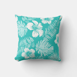 Almofada Folhas Tropicais: Padrão De Plantas Vintage