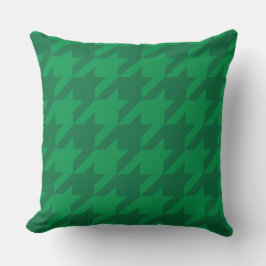 Almofada Forest Green Houndstooth