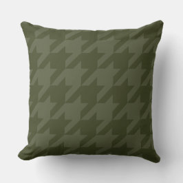 Almofada Forest Moss Houndstooth