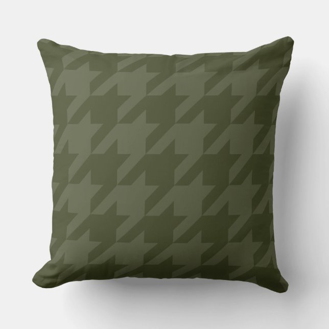 Almofada Forest Moss Houndstooth (Frente)
