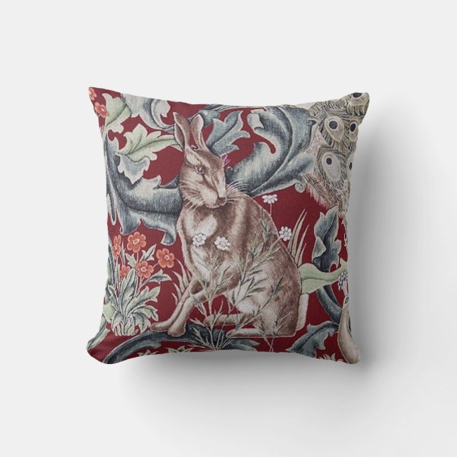 Almofada Forest Rabbit, William Morris (Frente)