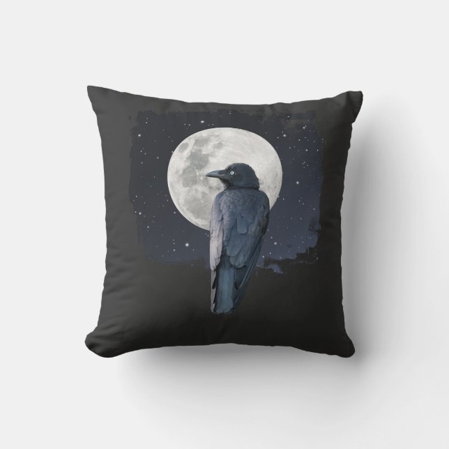 Almofada Forest Raven Cold Moon (Frente)