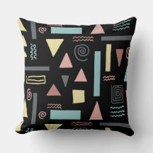 Forma geométrica padrão preto