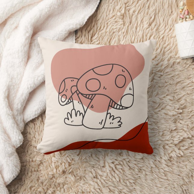 Almofada Formas de Blob de Abstrato de Magia de Cogumelo de (Cobertor)