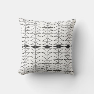 Almofada Formas de Linhas Abstrato brancas pretas Forma Pad