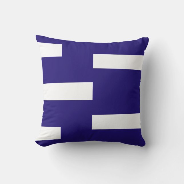 Almofada Formas Geométricas do Abstrato branco abstrato em  (Frente)