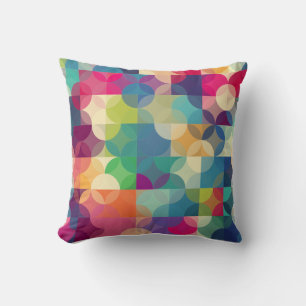 Almofada Formas Geométricas Multicolores Modernas