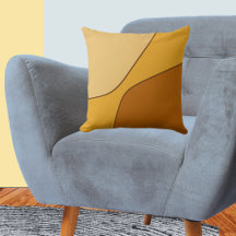 Formas Irregulares de Quarto Amarelo e Marrom Dour