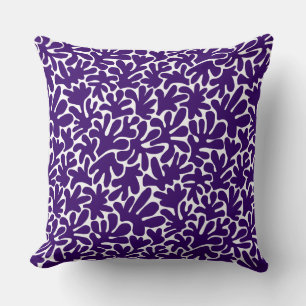 Almofada Formas Orgânicas Abstrato 240822 - Roxo Profundo