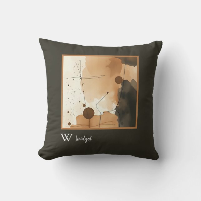 Almofada Formas Orgânicas De Fluxo Terrestre (Frente)