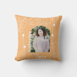 Almofada Formatação - Folhagem Simples - Laranja