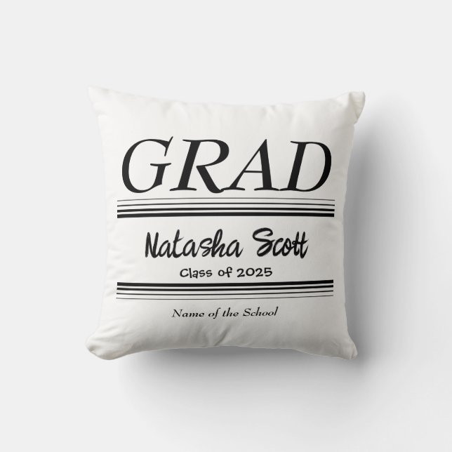 Almofada Formatura Personalizada de Pós-Graduação Moderna (Frente)