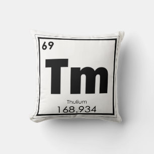 Almofada Fórmula química do elemento químico do túlio fórmu