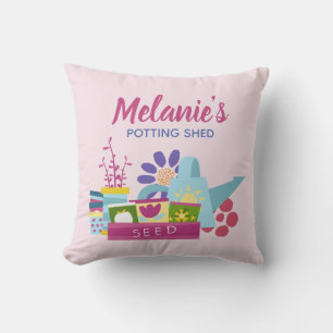 Almofada Forra De Vedação De Jardinagem Rosa Personalizada