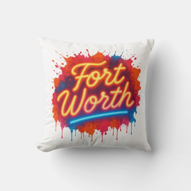Almofada Fort Worth Non Street-art design (Frente)