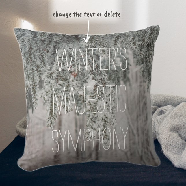 Almofada Foscos e uma floresta coberta de neve (Criador carregado)