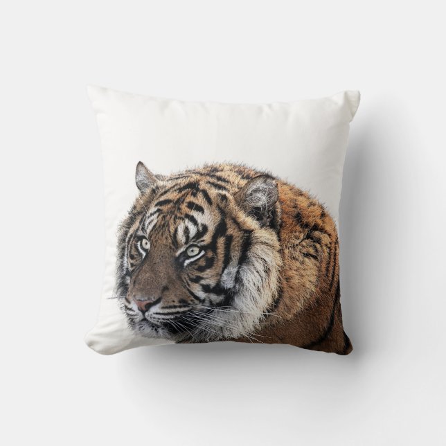 Almofada Foto africana selvagem do animal da selva do tigre (Frente)