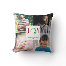 Foto da Colagem de Natal JOY 4 Fotos da Família