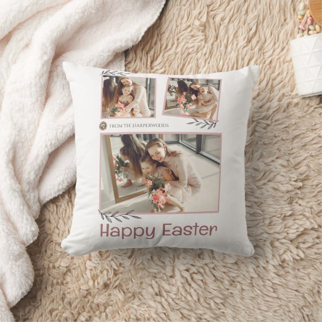 Almofada Foto da família Easter Eggs, Bênçãos de Páscoa Ele (Cobertor)