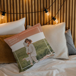 Almofada Foto da família moderna | Agradecido Grateful