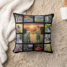 Foto da família moderna colagem monograma nome pre