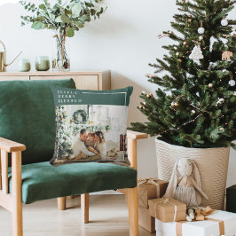 Almofada Foto da família moderna | Feliz alegre abençoada |