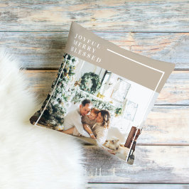 Almofada Foto da família moderna | Feliz alegre abençoada