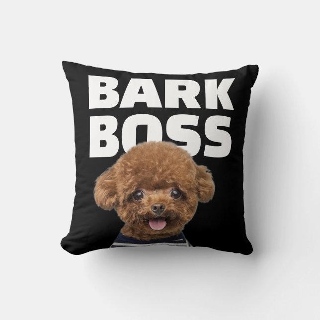 Almofada Foto de Cachorro Chefe Latindo Personalizada Pet (Frente)