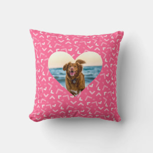 Almofada Foto de Cão Cor-de-Rosa Pintado e Corante Personal