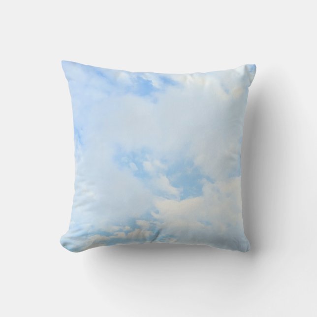 Almofada Foto de Céu Azul Claro Pacífico Simples (Frente)