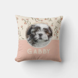 Almofada Foto de Chique Floral Personalizada