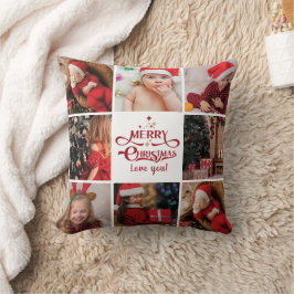 Almofada Foto de Colagem de Natal Simples e Na moda