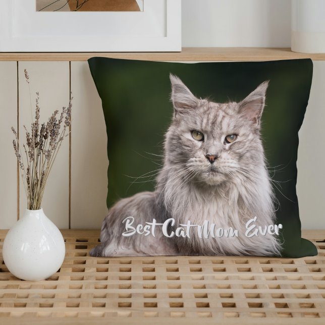 Almofada Foto de Gato de Maine Coon Personalizado (Criador carregado)