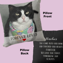 Foto de Memorial de Gato com Mensagem de Coração n