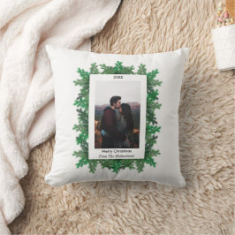Almofada Foto de Ramais de Árvore de Natal