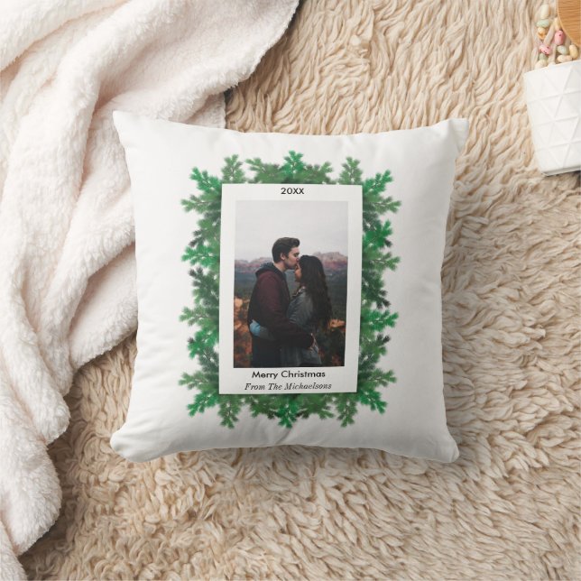Almofada Foto de Ramais de Árvore de Natal (Cobertor)