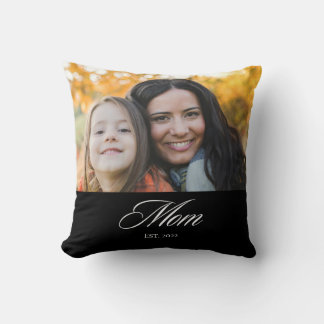 Almofada Foto de Roteiro Elegante Moderno da Mamãe
