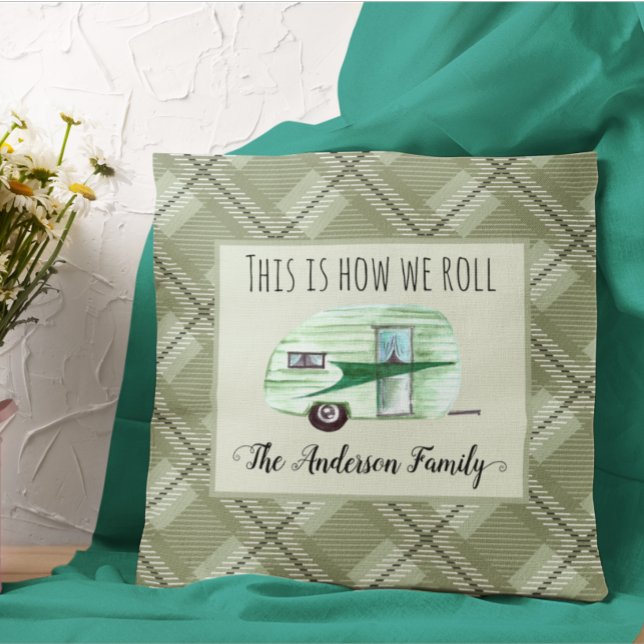 Almofada Foto de RV Personalizada Trailer Personalizado (Criador carregado)