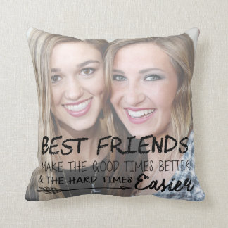 Almofada Foto do melhor amigo personalizado BFF Besties Rox